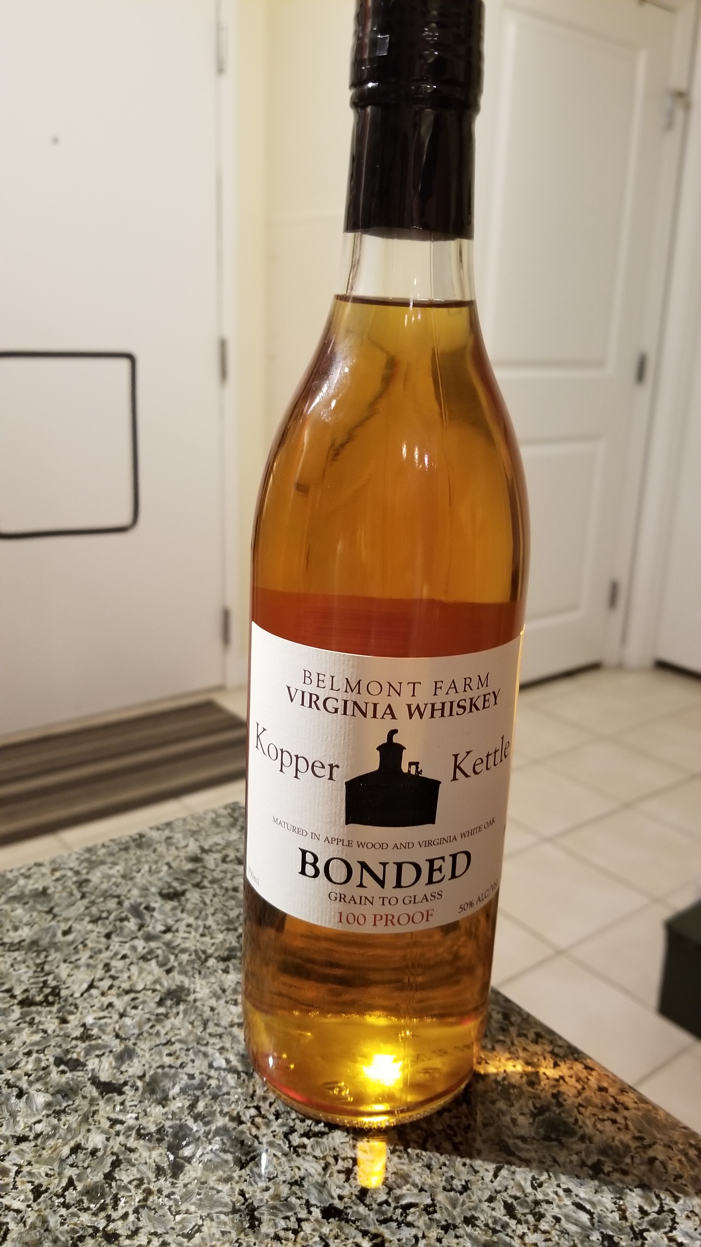 Belmont Farm Kopper Kettle Bonded Virginia Whiskey