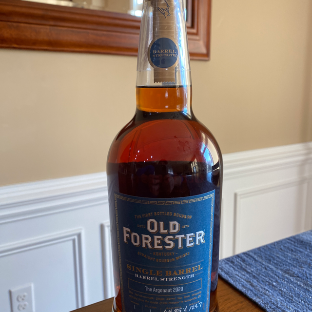Old Forester Single Barrel Barrel Strength The Argonaut