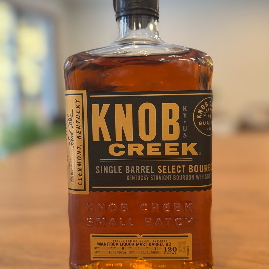 Knob Creek Single Barrel Select Bourbon (Manitoba Liquor Mart Barrel #2)