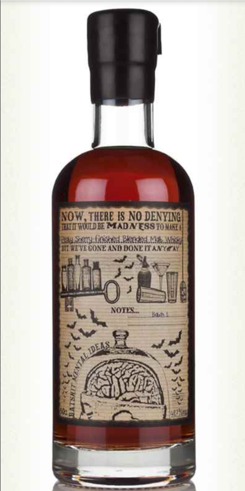 Batshit Mental Ideas Peaty, Sherry Cask Finished Blended Malt Whisky