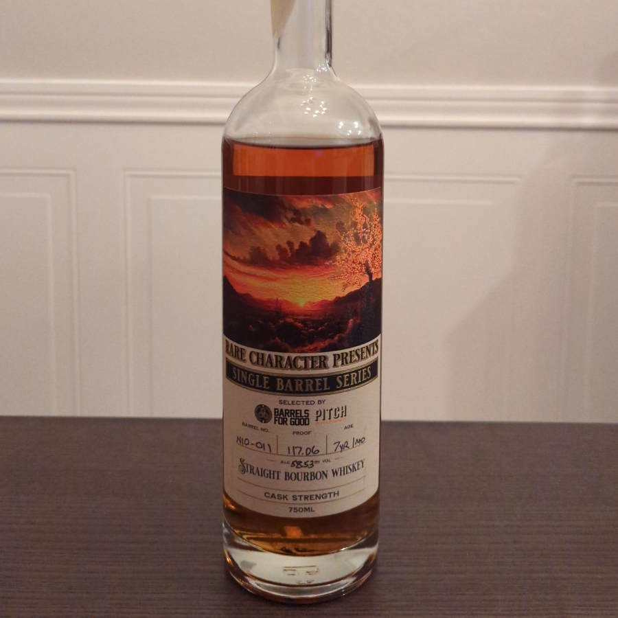 Rare Character Single Barrel Straight Bourbon Whiskey Cask Strength