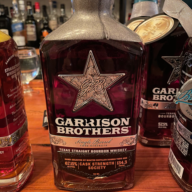 Garrison Brothers Single Barrel Cask Strength Society
