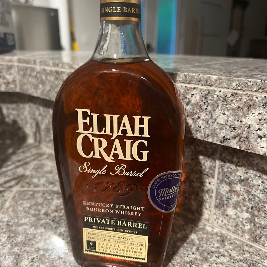 Elijah Craig single barrel private barrel Molly's Spirits
