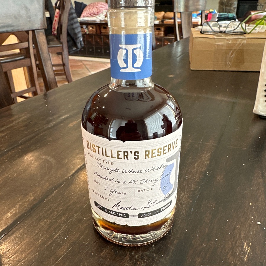 Iron City Distiller's Reserve Straight Wheat Whiskey Finished in a PX Sherry Cask