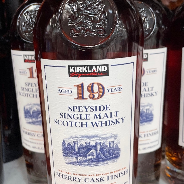 Kirkland 19 Year Speyside Single Malt Scotch Sherry Cask Finish