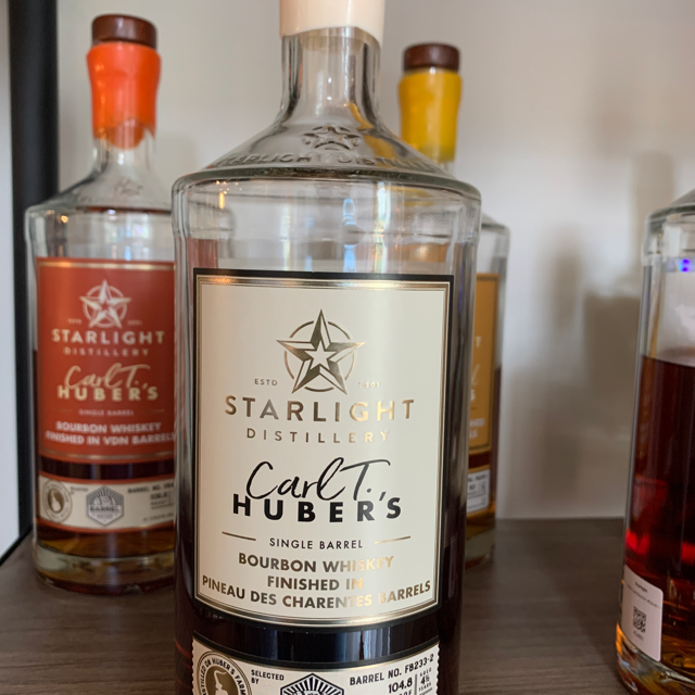 Starlight Carl T. Huber's Single Barrel Bourbon Finished in Pineau des Charentes Barrels