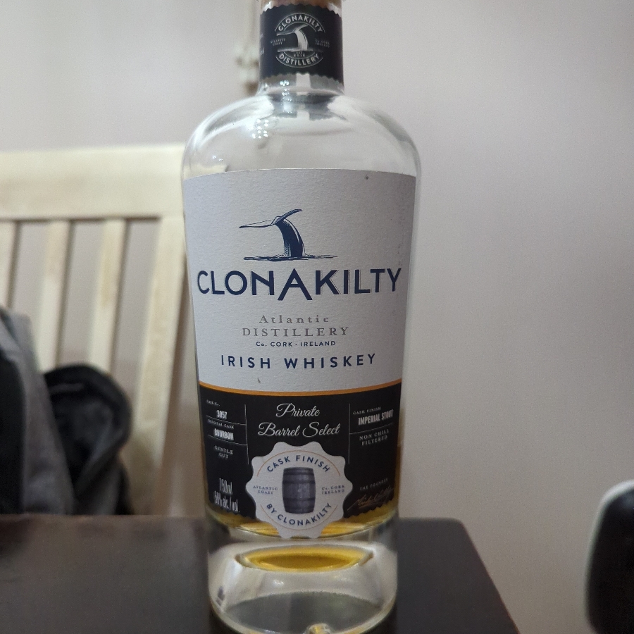 Clonakilty Irish Whiskey Private Barrel Select Imperial Stout Cask Finish