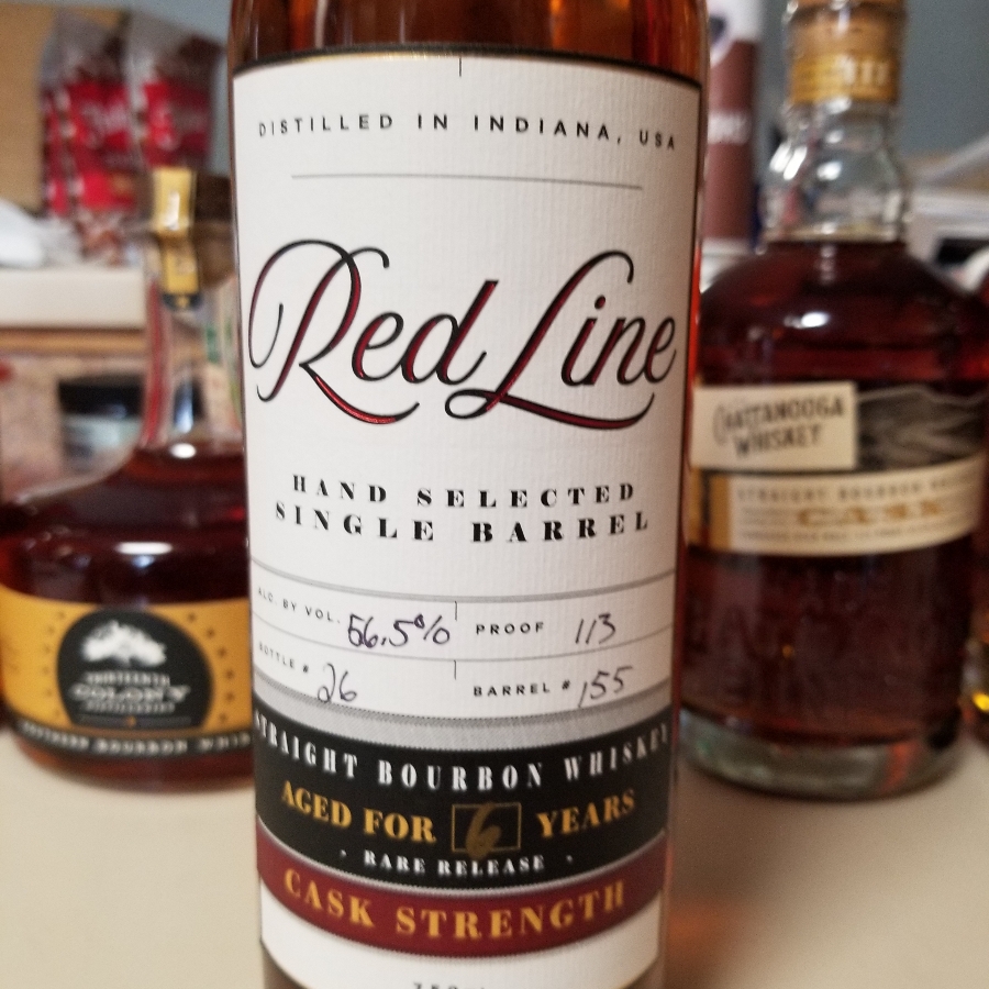Red Line single barrel straight bourbon cask strength 6 yr