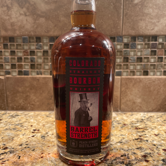 Peach Street Distillers Colorado Straight Bourbon Whiskey Barrel Strength