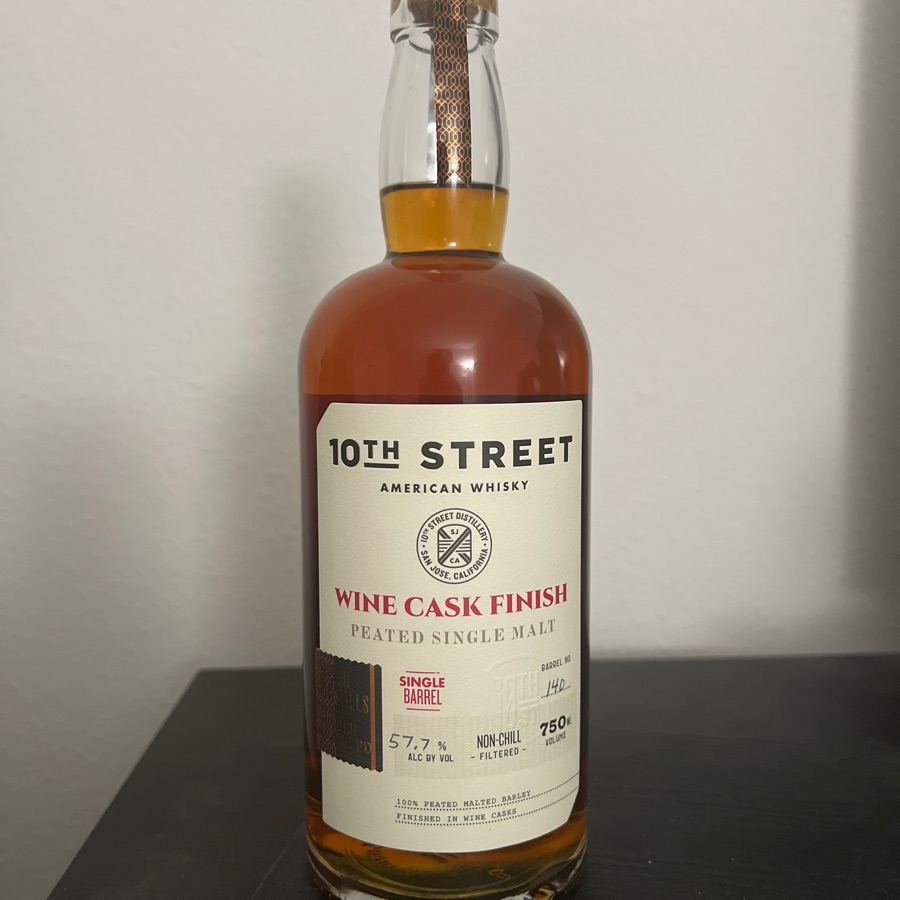 10th Street Wine cask Finish Peated Single Malt