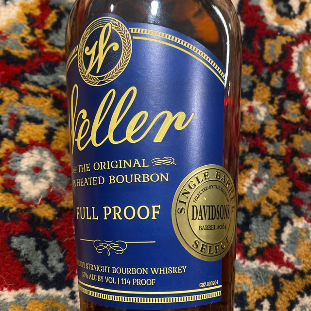 Weller Full Proof Davidson's Pick Single Barrel 064
