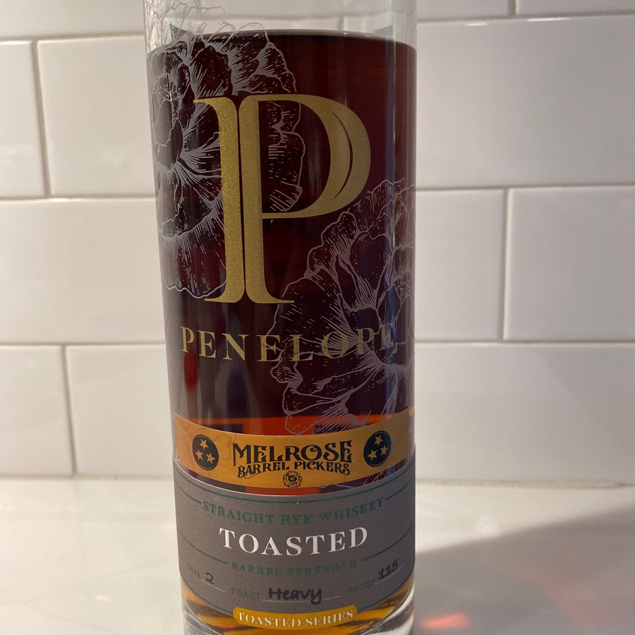 Penelope Toasted Barrel Strength Rye (Char 2, Heavy Toast)