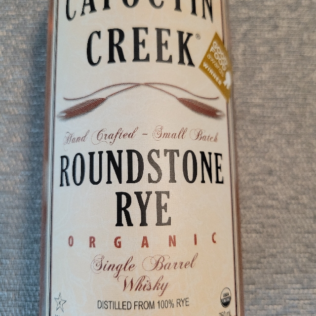Catoctin Creek Roundstone Rye Organic Single Barrel