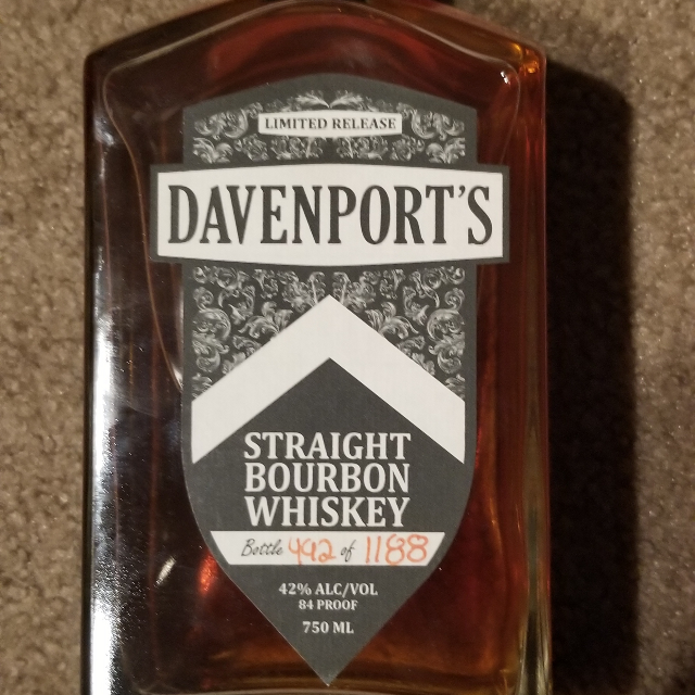 Davenport's Straight Bourbon Whiskey