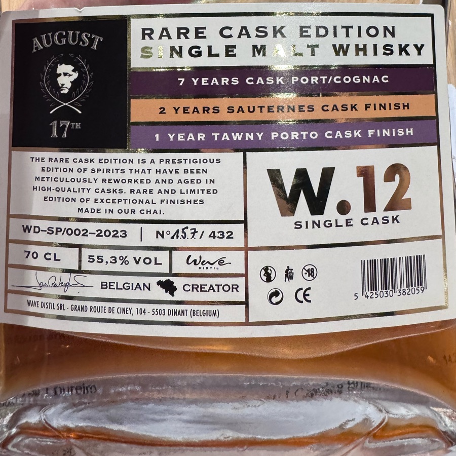 August 17th - Rare Cask Eidition W.12