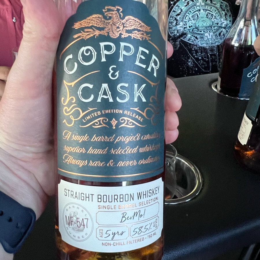 Copper & Cask Straight Bourbon Whiskey Single Barrel Selection BevMo! MF-547