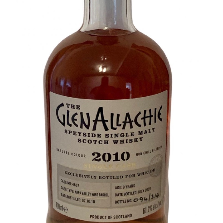 Glenallachie 2010 Single Cask 9 Year Old Napa Valley Wine Barrel