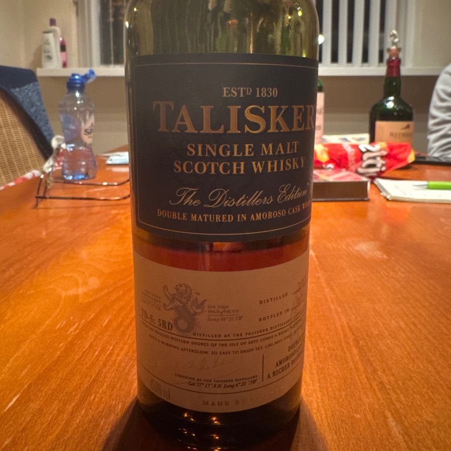 Talisker double matured in amoroso cask wood
The distillers edition 2005