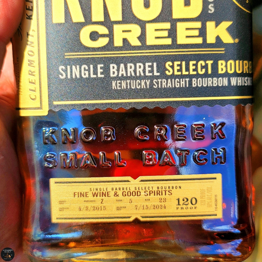 Knob Creek Single Barrel Select Bourbon (FWGS Pick 07/15/2024)