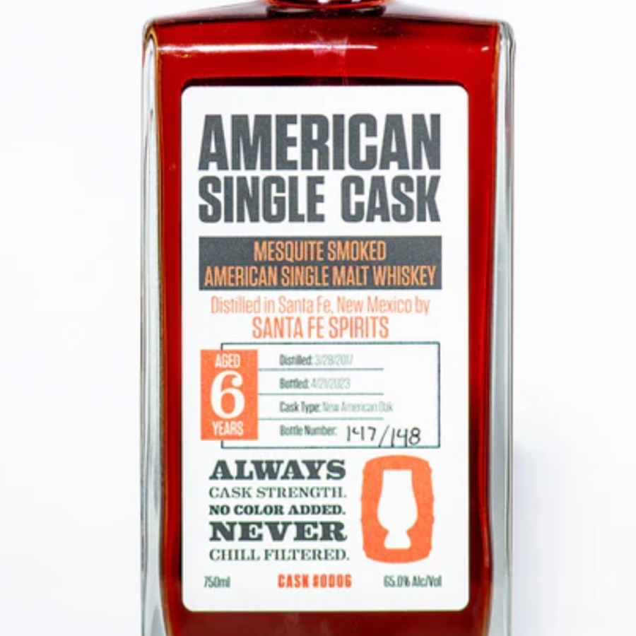 Santa Fe Spirits Mesquite Smoked ASM (American Single Cask #0006)