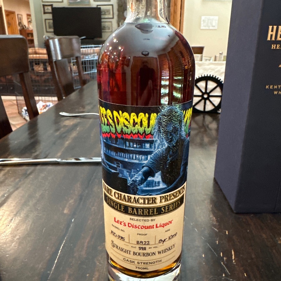 Rare Character Single Barrel Series Cask Strength Straight Bourbon Whiskey barrel RIO-335 (Lee's Discount Liquor)