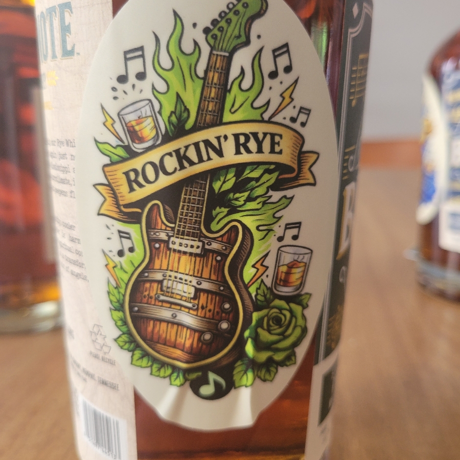 Tomar's "Rockin' Rye" Blue Note rye whiskey unfiltered  21809