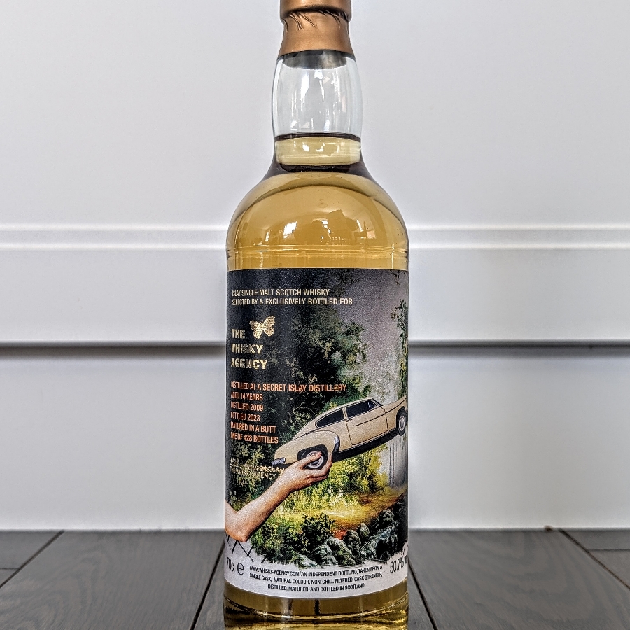 The Whisky Agency Secret Islay Distillery 2009 14 Year Single Malt Scotch Whisky