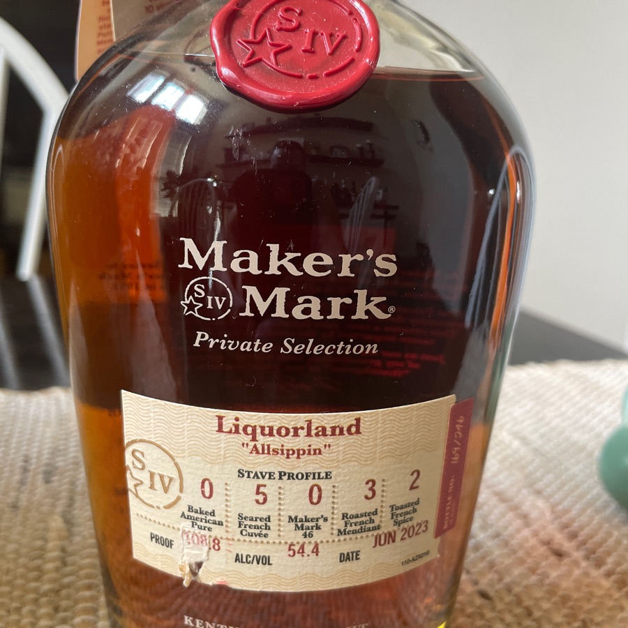 Makers Mark Liquorland "Allsippin"