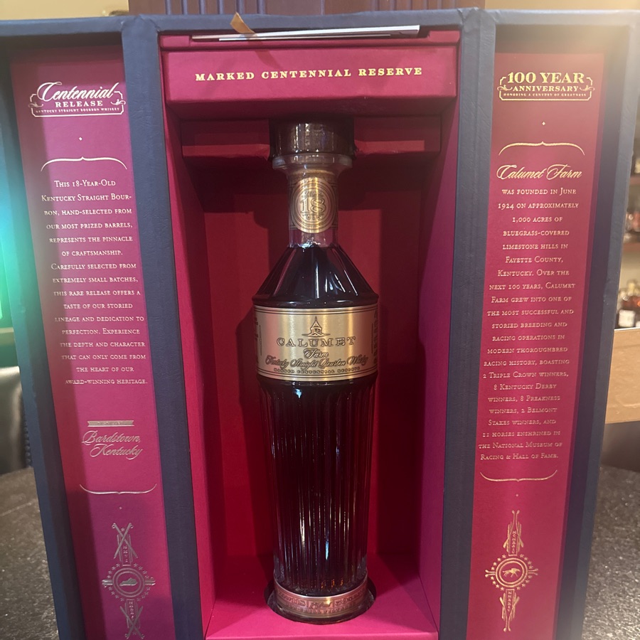 Calumet Farm Marked Centennial Reserve 18 Year Old Kentucky Straight Bourbon