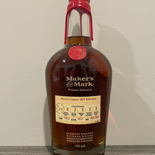 Maker's Mark Private Selection (Harry's Liquor 2021 Selection, Aug 2021)