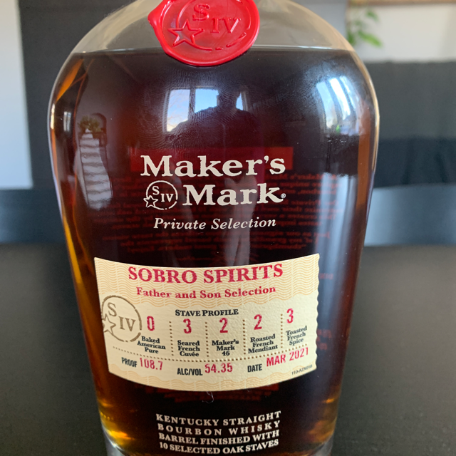 Maker's Mark Private Selection Father and Son Selection