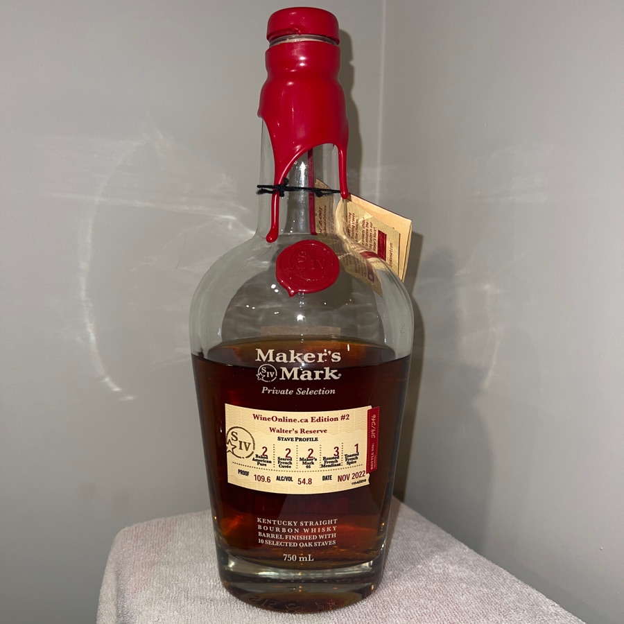 Maker's Mark Private Selection wineonline.ca edition #2 Walter's Reserve