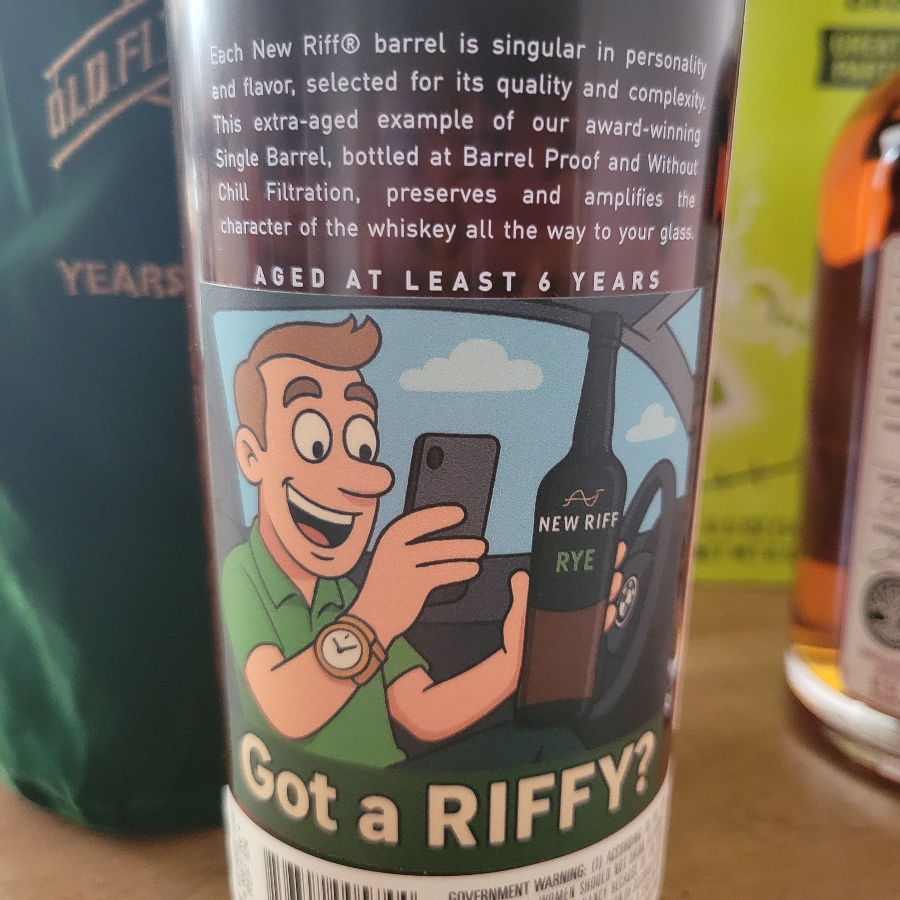 Tomar's Select New Riff Single Barrel #15374 "Got a Riffy?"