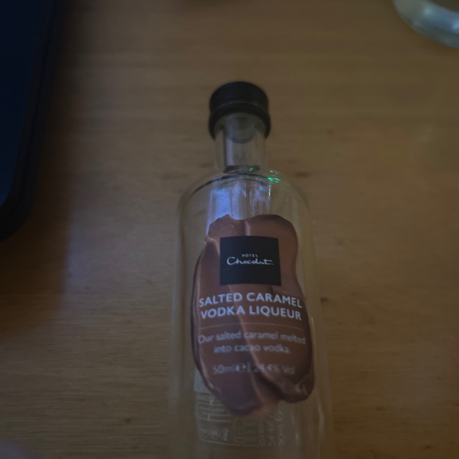 Hotel Chocolat Salted Caramel Vodka Liqueur
