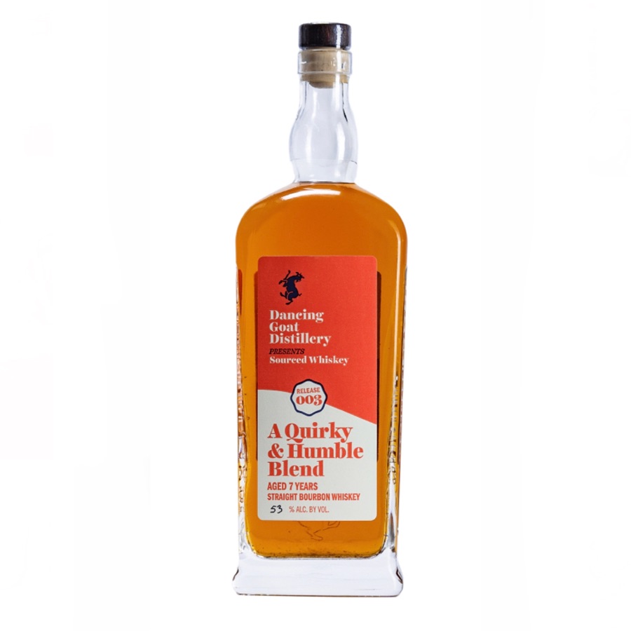 Dancing Goat "A Quirky and Humble Blend," Straight Bourbon Whiskey Aged in Quercus Humboldtii (Colombian oak) Casks