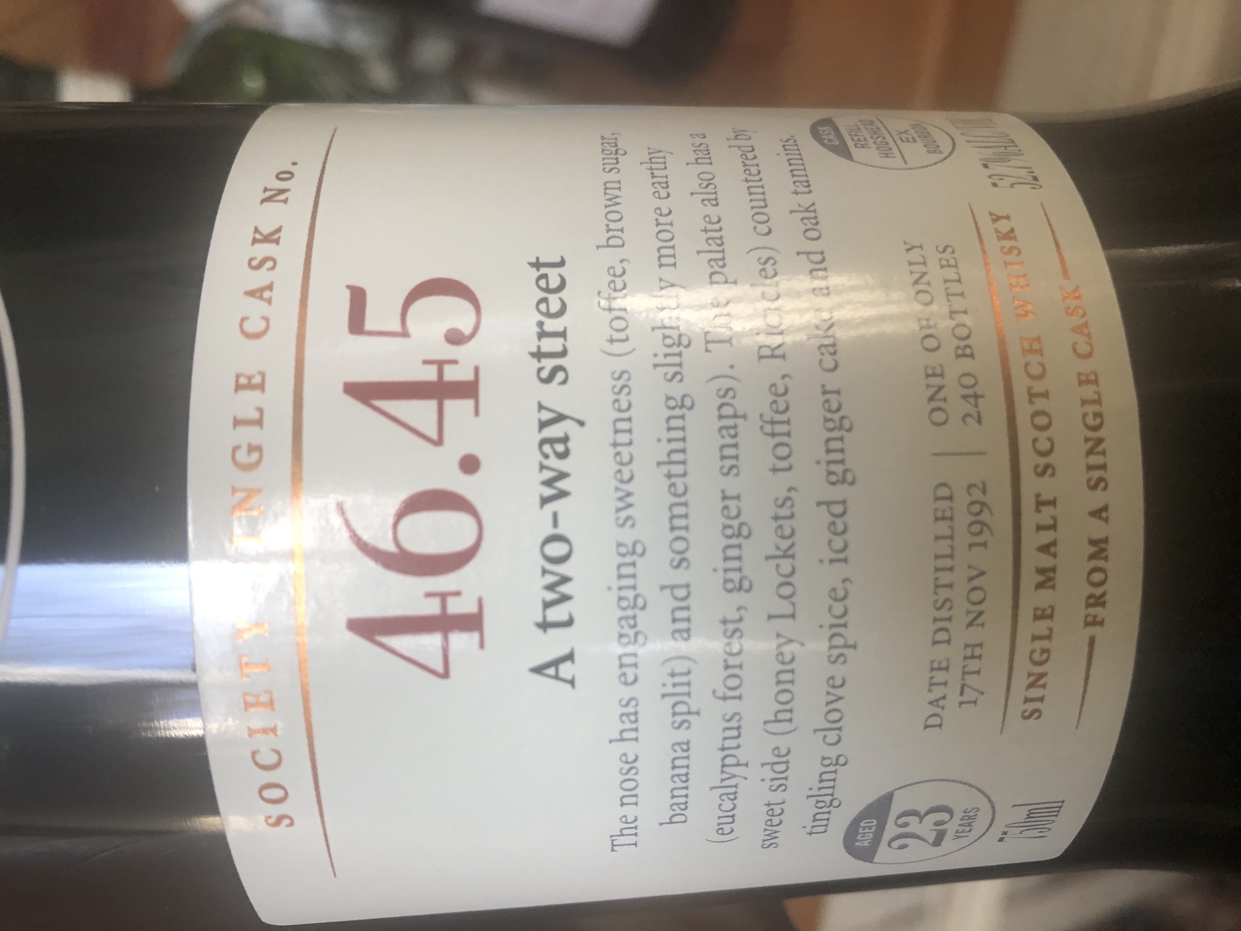 A two-way street 46.45 (SMWS)