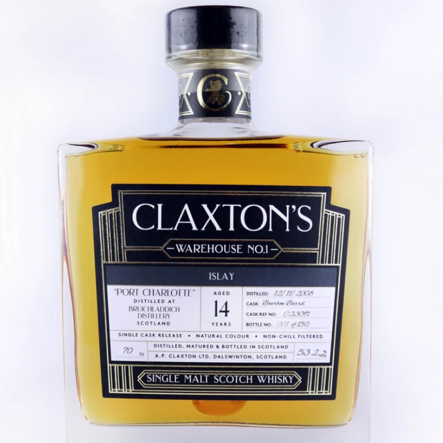 Claxtons Port Charlotte Bruichladdich 14 year old Warehouse Islay