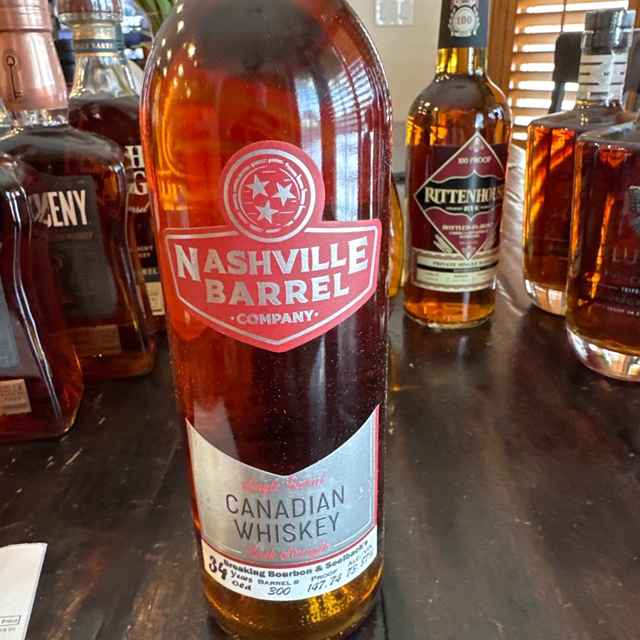 Nashville Barrel Company #300 "The Sweet & Spicey One" Canadian Whiskey