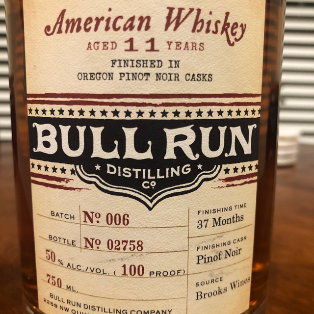 Bull Run 11 Year American Whiskey