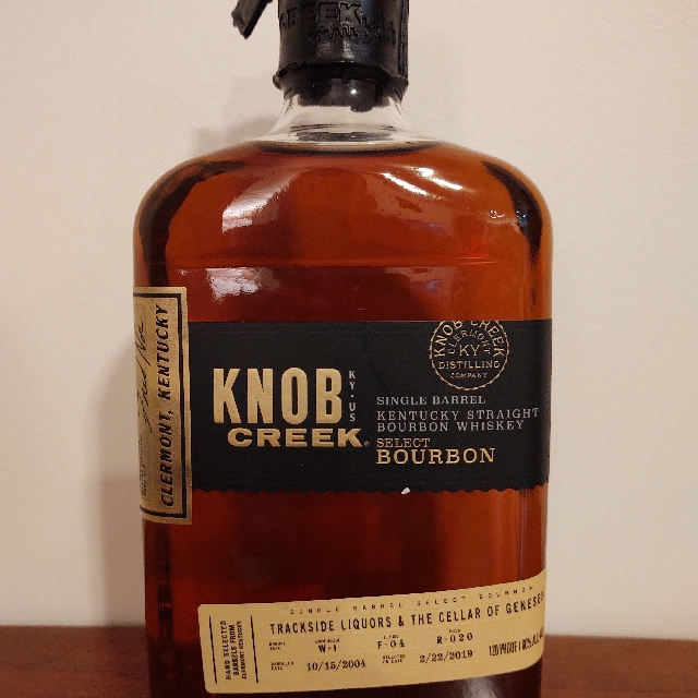 Knob Creek Single Barrel Select W-1 F-04 R-020 Trackside Liquors and The Cellar of Geneseo
