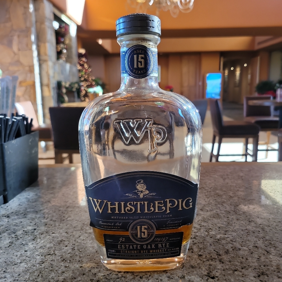 whistle pig estate oak rye 15 years aged