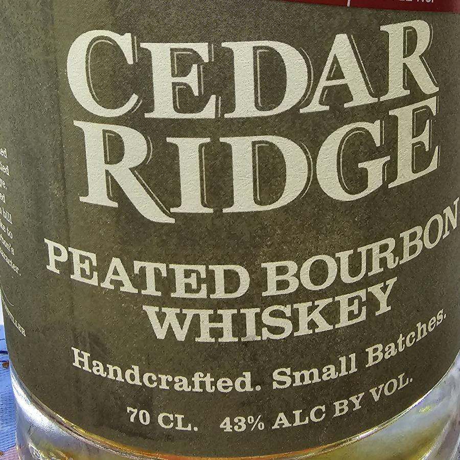 Cedar Ridge Peated Bourbon Wiskey