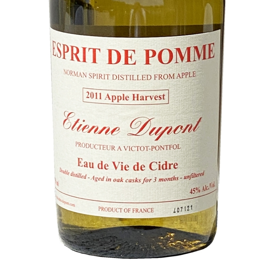 Etienne Dupont Esprit de Pomme Eau de Vie de Cidre