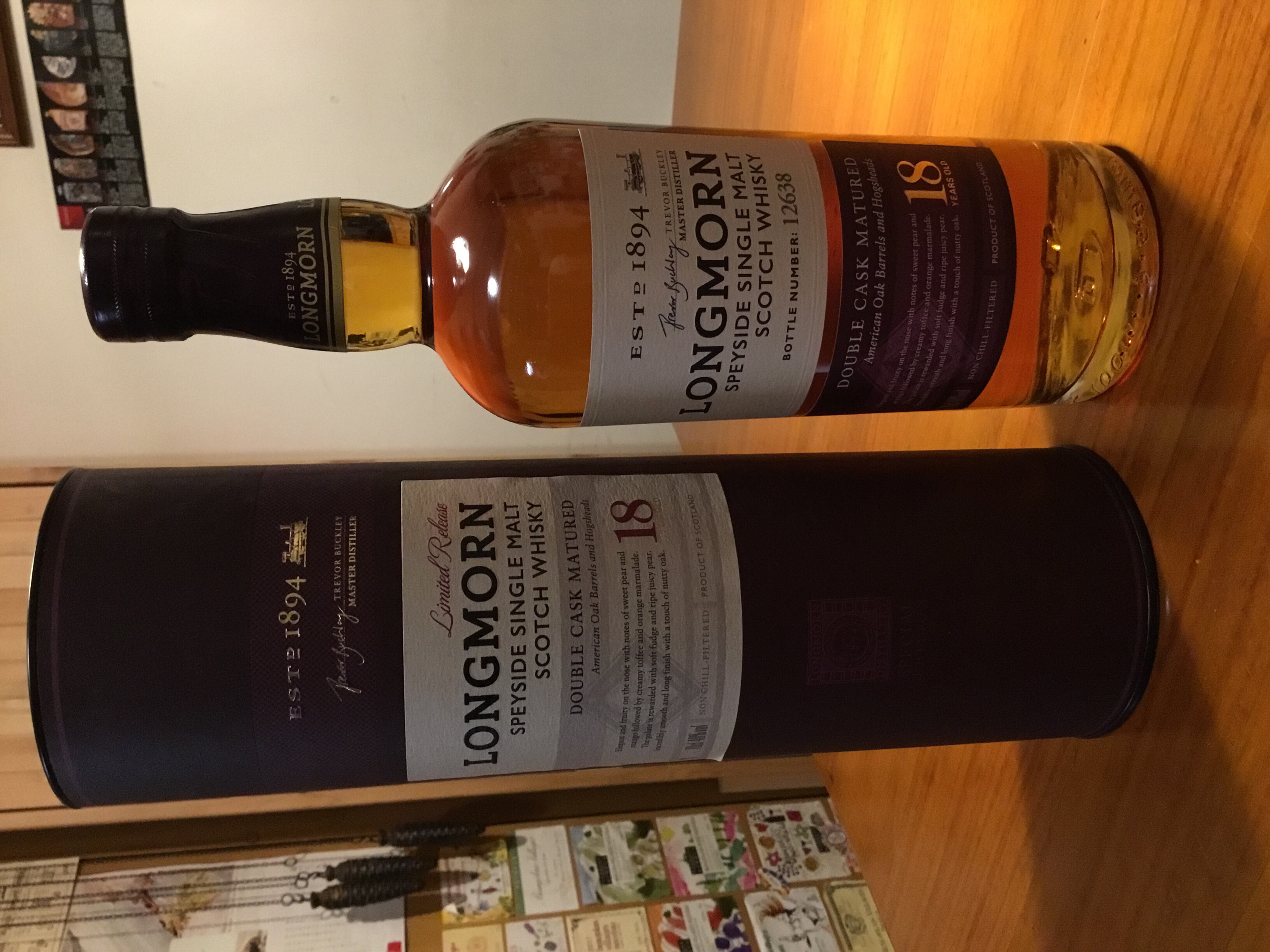 Longmore speyside single malt double cask matured 18 years