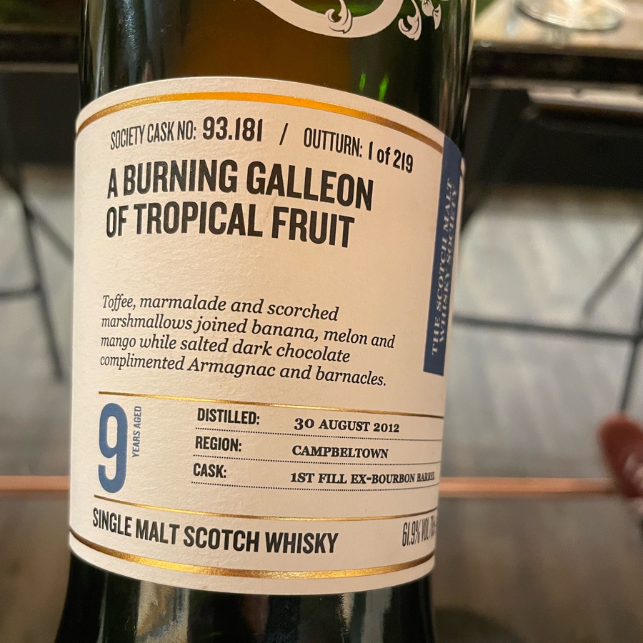 Glen Scotia 2012 SMWS 93.181