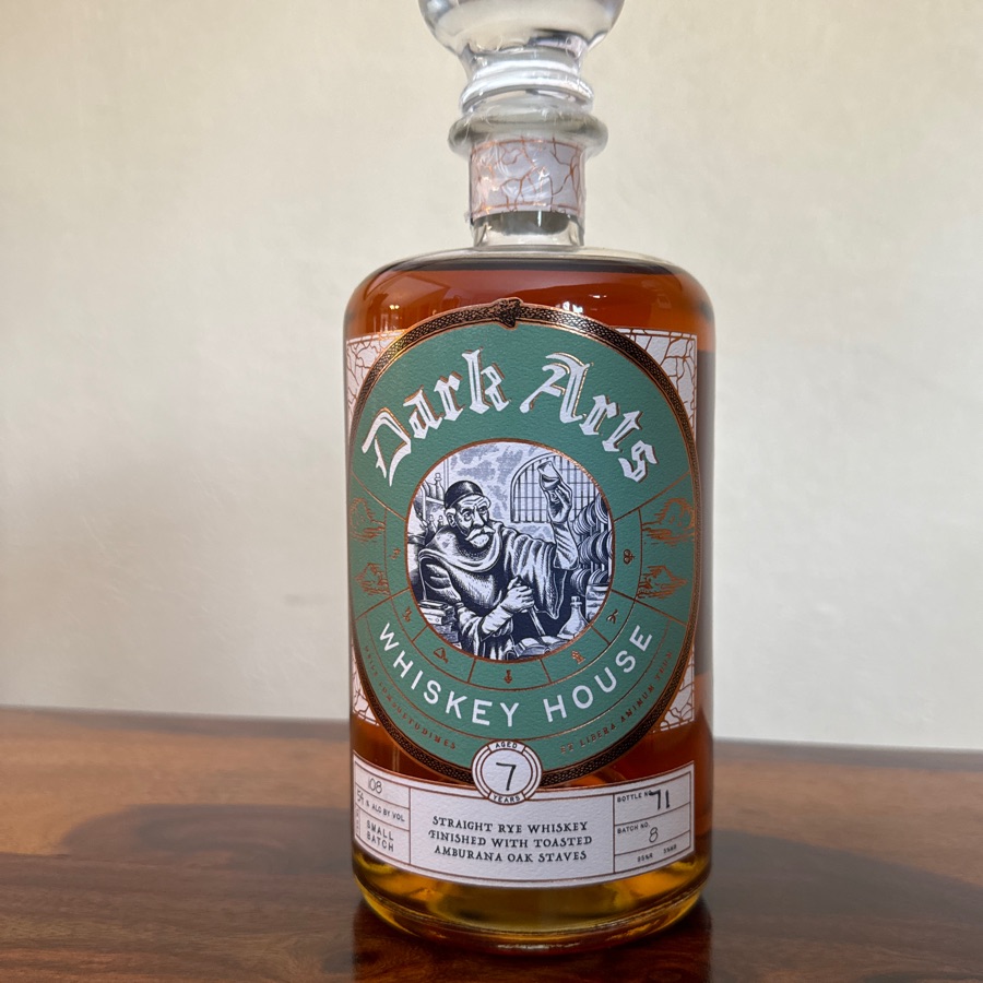 Dark Arts Straight Rye Whiskey (Amburana finish)