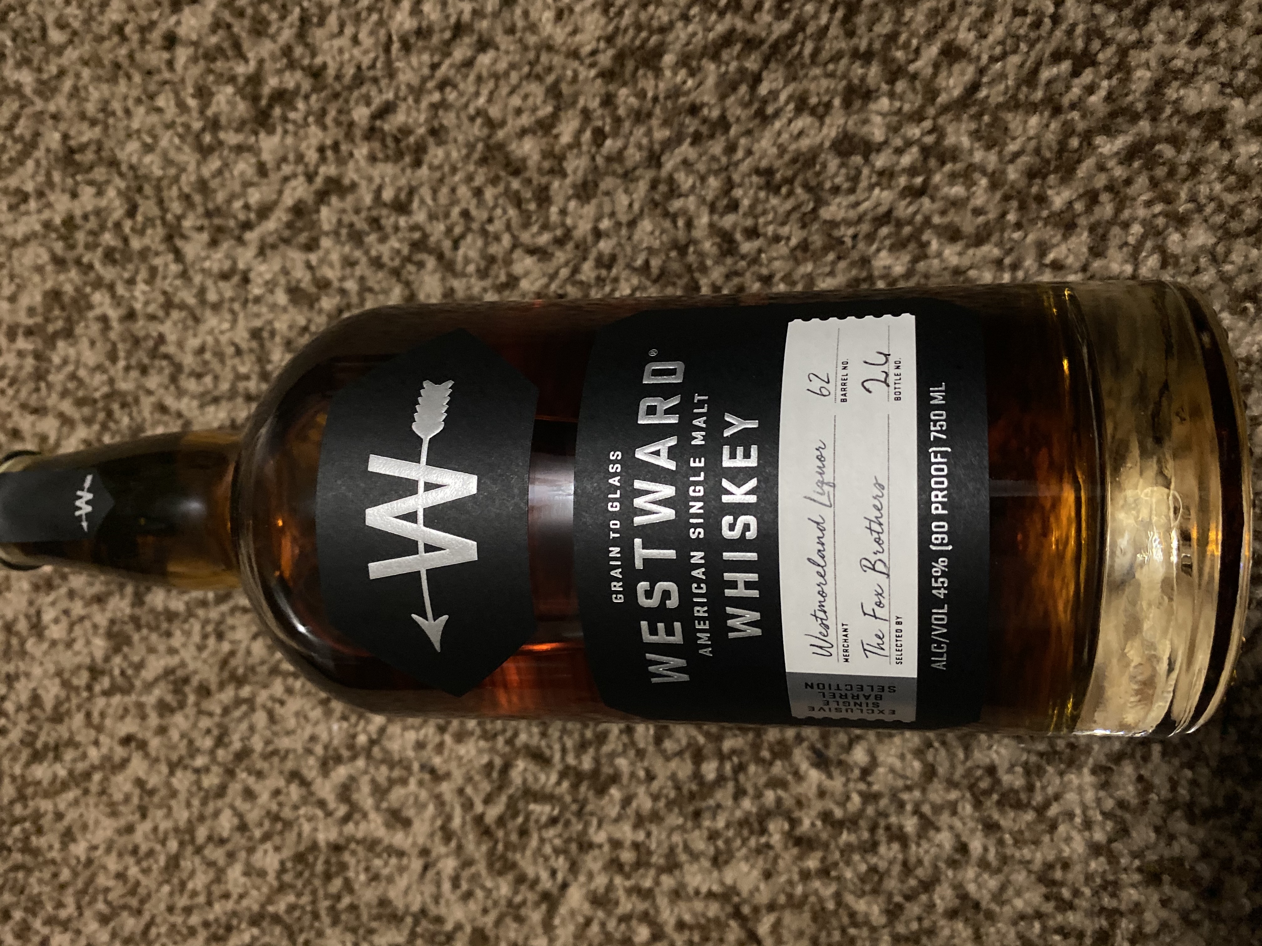 Westward American Single Malt Whiskey: Single Barrel