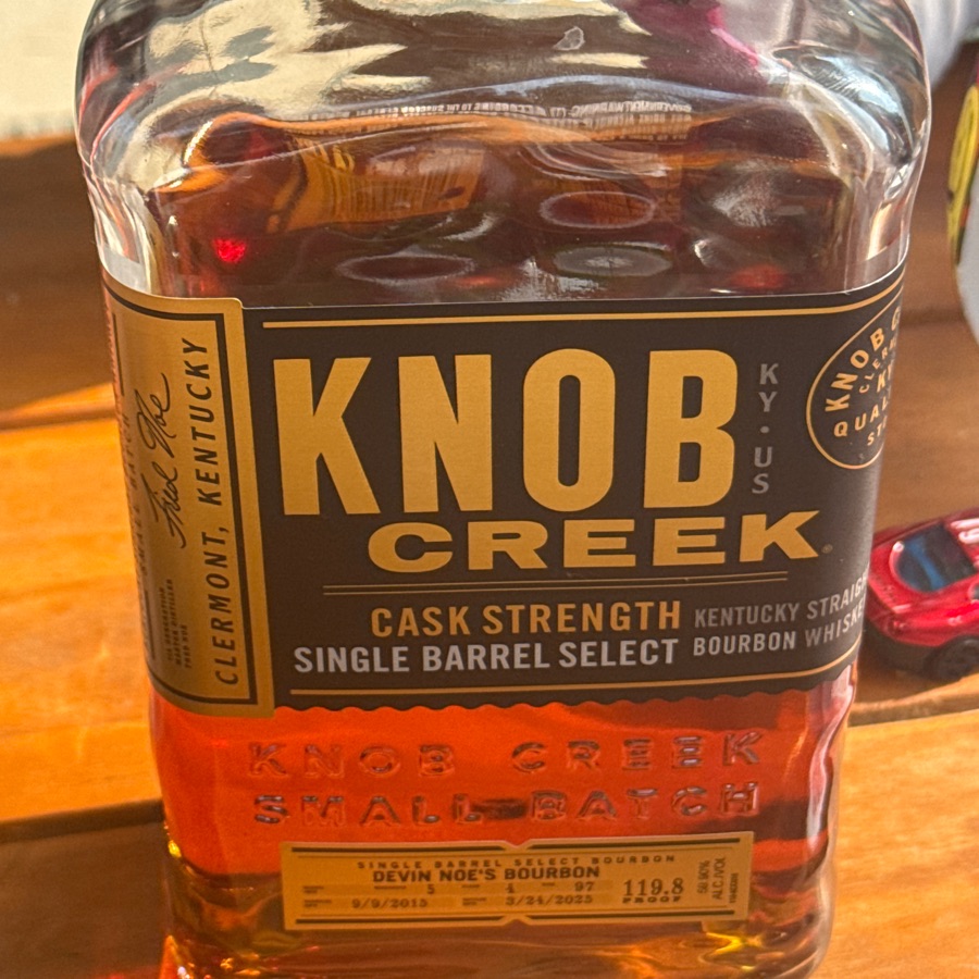 Knob Creek Cask Strength Single Barrel Select "Devin Noe's Bourbon"