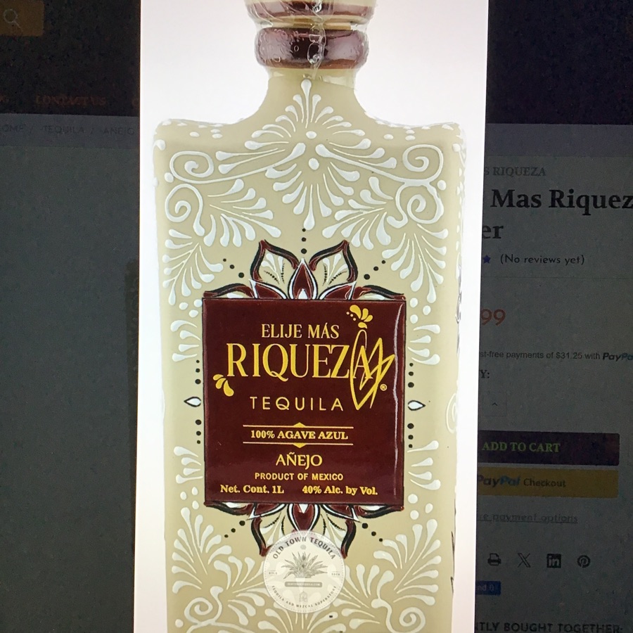 Elije Mas Riqueza Tequila Añejo