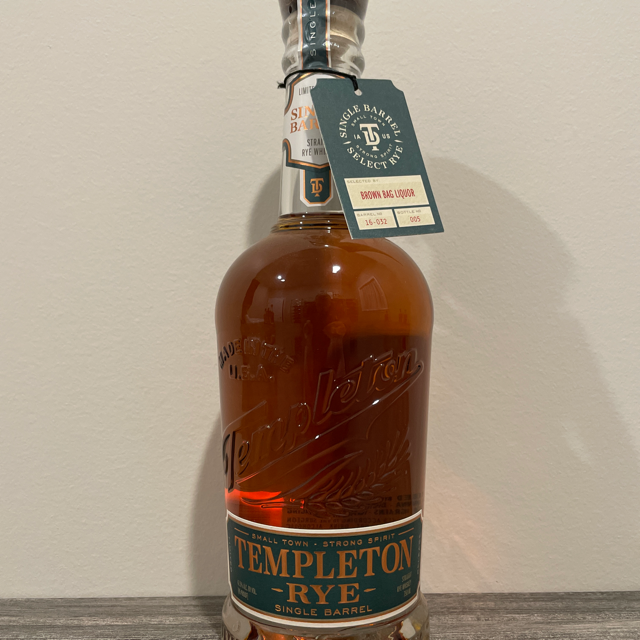 Templeton Rye Single Barrel (Brown Bag Liquor)